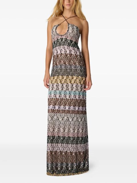 Missoni crossover patterned maxi dress - Neutrals - zdjęcie produktu nr 2