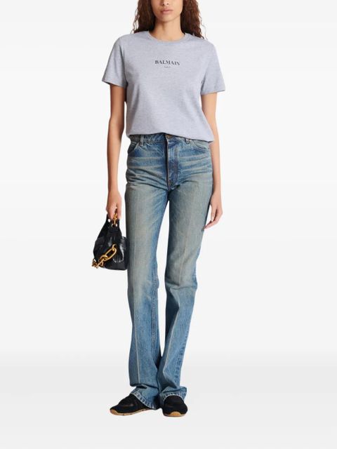 Balmain logo-print cotton t-shirt - Grey