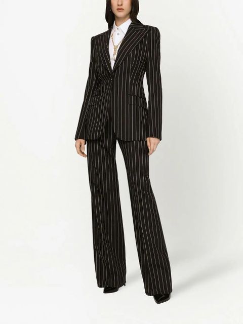 Dolce & Gabbana Turlington pinstripe single-breasted blazer - Black - zdjęcie produktu nr 2