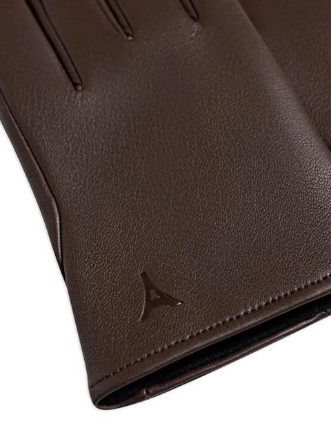 Manière De Voir Azel debossed-logo gloves - Brown - zdjęcie produktu nr 2