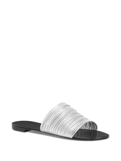 Giuseppe Zanotti Clio Flat sandals - Silver - zdjęcie produktu nr 2