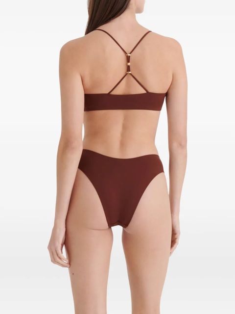 ERES Abysses cropped bikini top - Brown