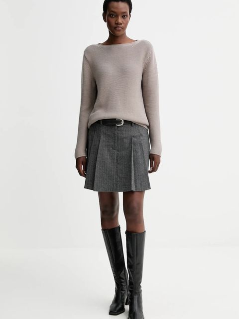 Marc O'Polo sweter bawełniany damski kolor beżowy 511605960113