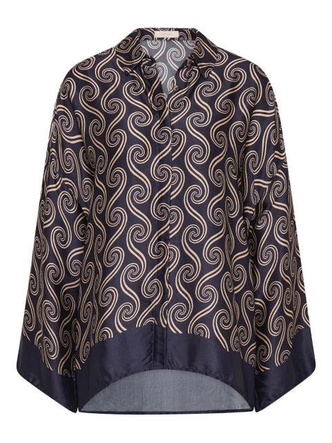 Faithfull the Brand Cora printed shirt - Blue - zdjęcie produktu nr 1