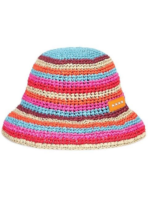 ETRO crochet striped bucket hat - Multicolour - zdjęcie produktu nr 1