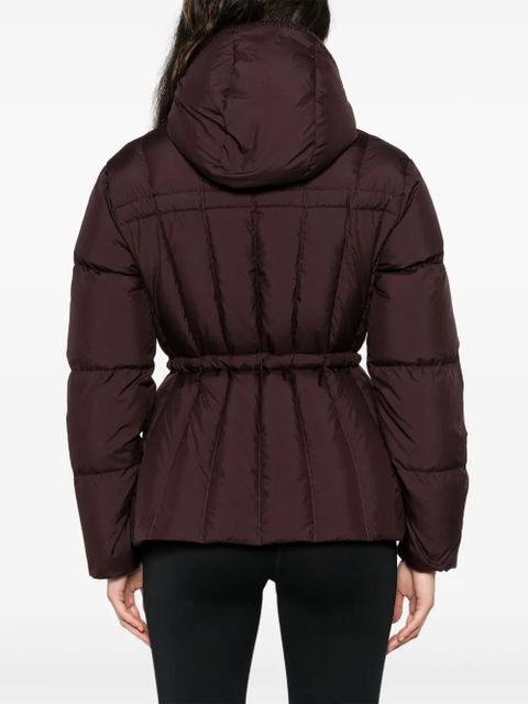 Moncler hooded zip-up jacket - Brown