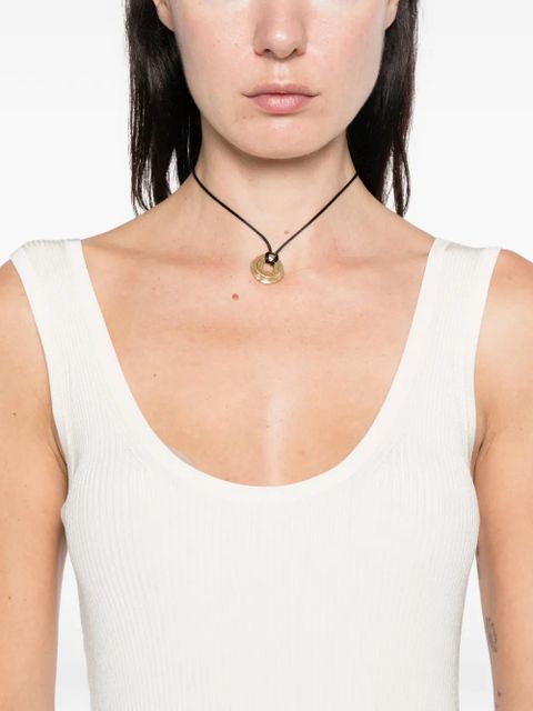 ZIMMERMANN scoop-neck ribbed tank top - Neutrals