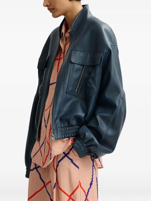 Essentiel Antwerp zip-up jacket - Blue