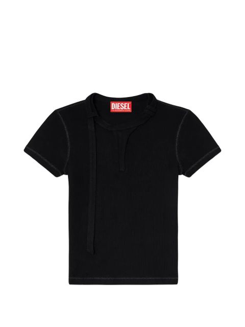 Diesel T-Iaras neck-strap top - Black - zdjęcie produktu nr 1