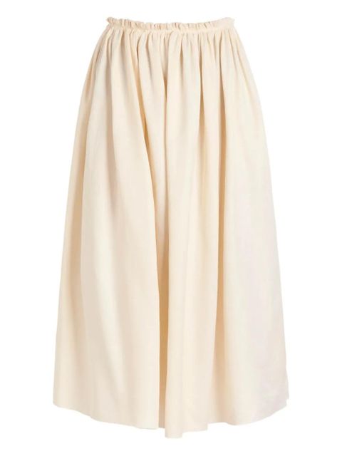 Gabriela Hearst Chiara pleated-detail midi skirt - Neutrals - zdjęcie produktu nr 1