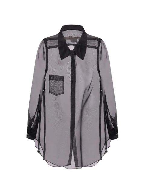Comme Des Garçons organza pocket shirt - Black - zdjęcie produktu nr 2