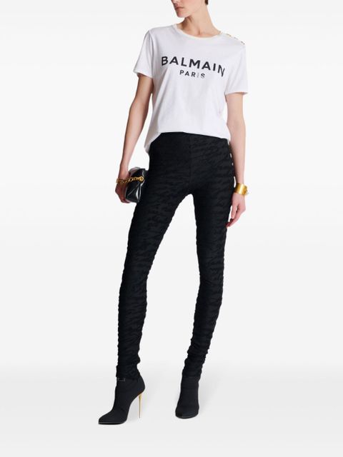 Balmain monogram-jacquard legging - Black - zdjęcie produktu nr 2