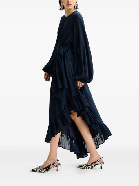 Essentiel Antwerp ruffle asymmetrical dress - Blue