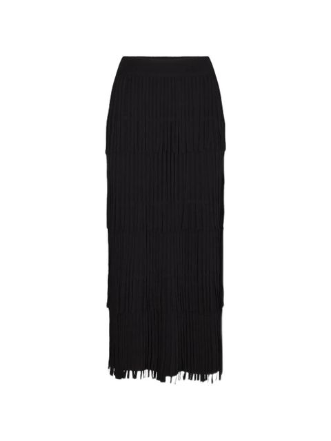 Simon Miller Za Za fringe midi skirt - Black - zdjęcie produktu nr 1