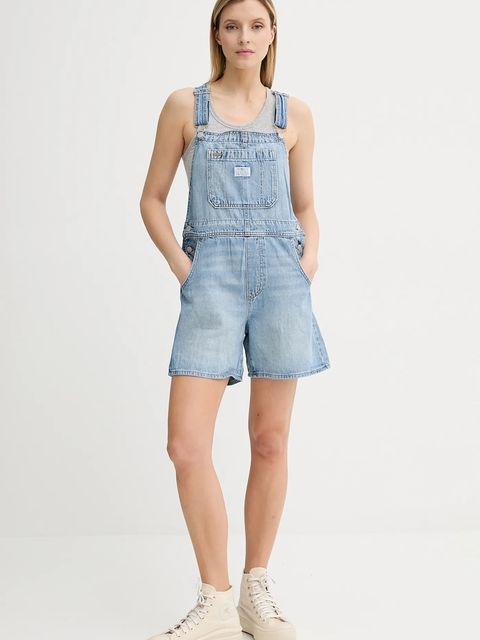 Levi's ogrodniczki jeansowe UTILITY SHORTALL 001UY - zdjęcie produktu nr 2