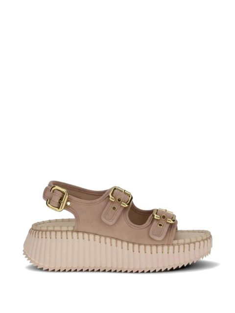Chloé Nama wedge sandals - Pink - zdjęcie produktu nr 1