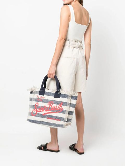 MC2 Saint Barth logo-print tote bag - Neutrals - zdjęcie produktu nr 2