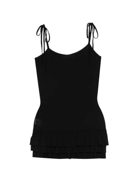 Gimaguas tie-shoulder ruffled mini dress - Black - zdjęcie produktu nr 1
