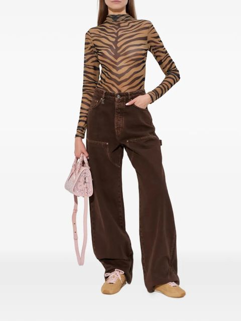 AMIRI zebra-print top - Neutrals - zdjęcie produktu nr 2