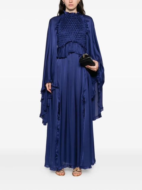 ZIMMERMANN Hypnotic smocked flutter dress - Blue - zdjęcie produktu nr 2