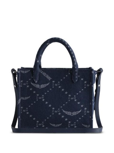 Zadig&Voltaire Angel monogram denim tote bag - Blue - zdjęcie produktu nr 2