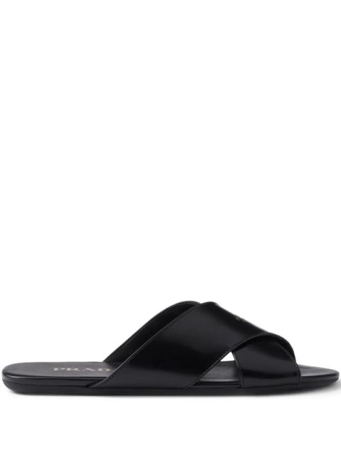 Prada cross-strap sandals - Black - zdjęcie produktu nr 1