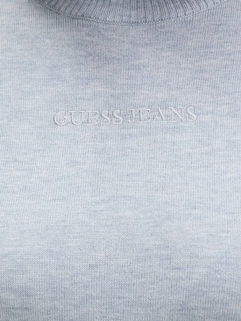 Guess Jeans sweter damski kolor szary z golfem W4BR15 Z3HO2