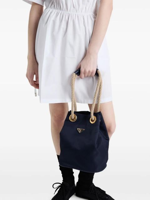 Prada poplin mini dress - White