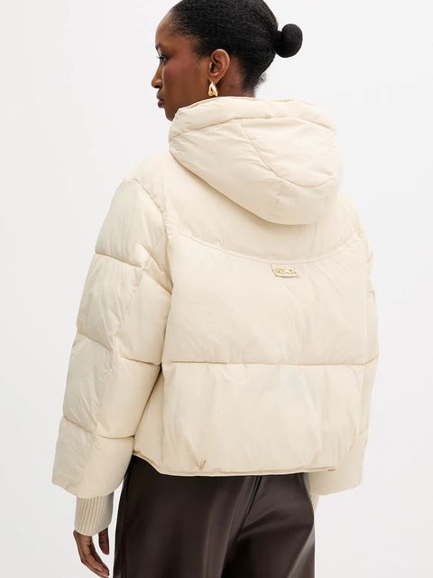 Silvian Heach kurtka GURUZETA kolor beżowy zimowa GPA25388PI