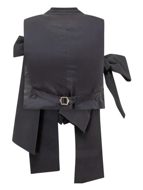 AMBUSH bow-embrllished gilet - Blue