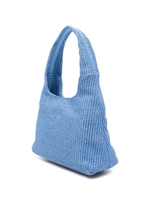 Jimmy Choo Beach Diamond logo shoulder bag - Blue