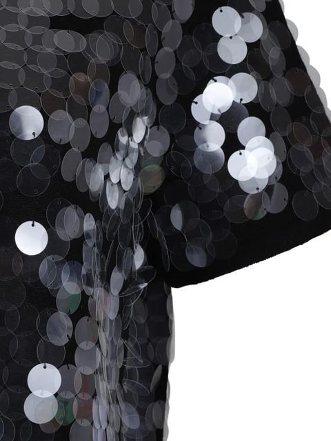 Max Mara sequin-embellished short-sleeve T-shirt - Black