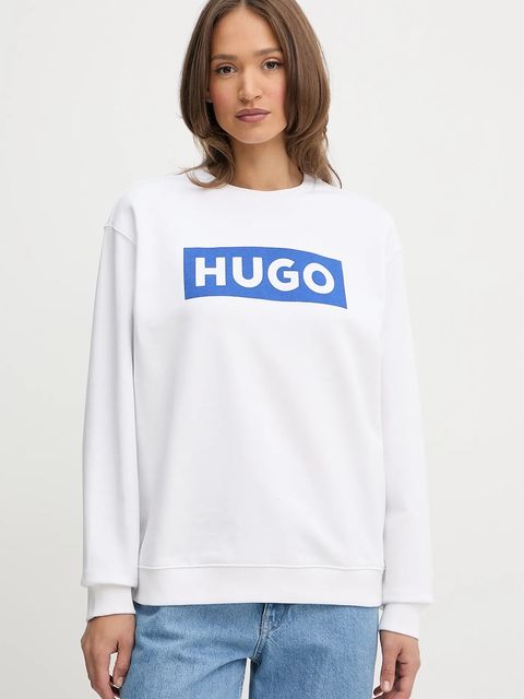 Hugo Blue bluza damska kolor biały z nadrukiem 50522425 - zdjęcie produktu nr 1