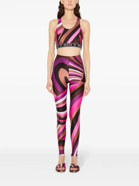 PUCCI iride-print leggings - Pink