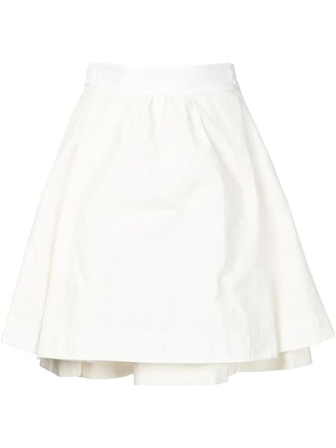 Moncler layered A-line skirt - White - zdjęcie produktu nr 1