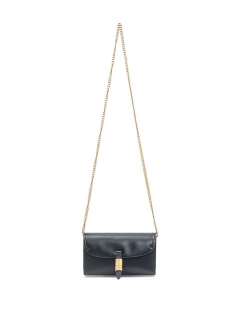 PINKO leather chain-strap shoulder bag - Black