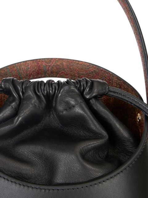 ETRO mini Saturno leather bucket bag - Black - zdjęcie produktu nr 2