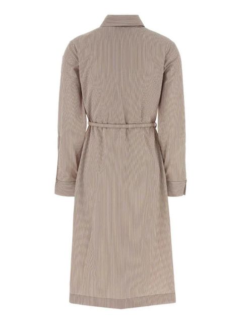 FENDI striped shirt midi dress - Neutrals - zdjęcie produktu nr 2