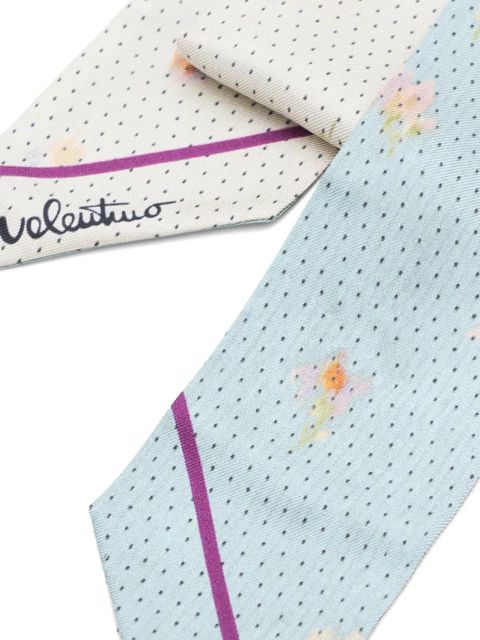 Valentino Garavani floral polka-dot scarf - Neutrals - zdjęcie produktu nr 2