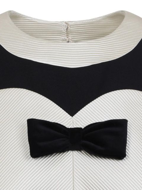 Valentino Garavani Crepe Couture bow-detail mini dress - Black