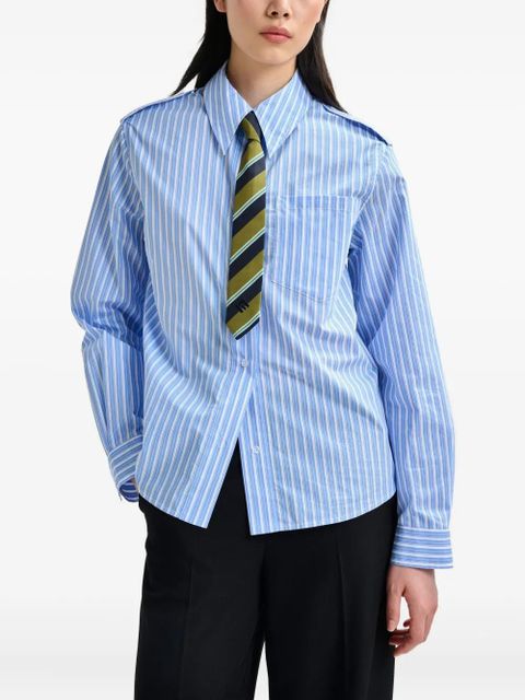 Essentiel Antwerp stripe-pattern shirt - Blue