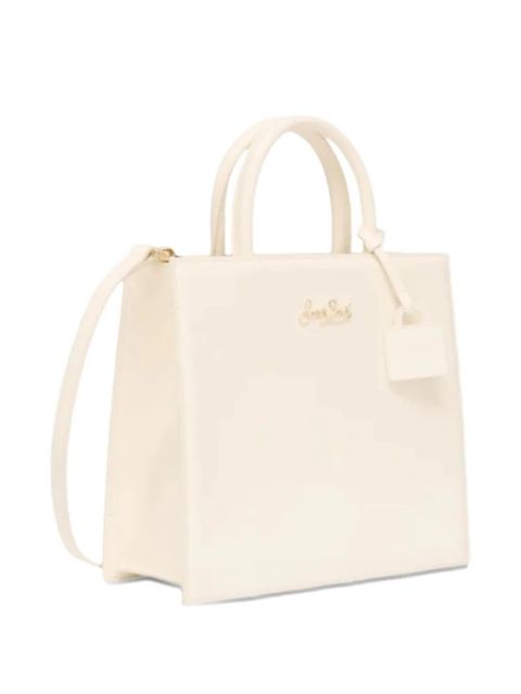 MC2 Saint Barth mini leather tote bag - White