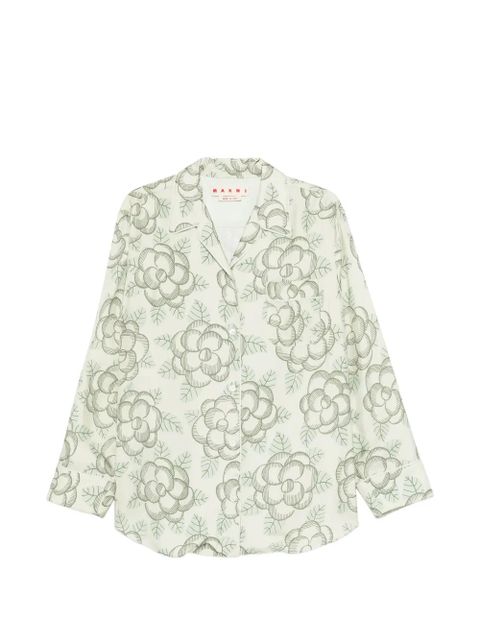 Marni floral print shirt - Neutrals - zdjęcie produktu nr 1