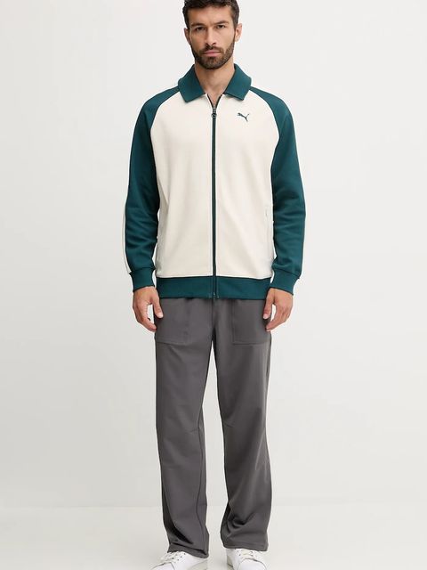 Puma bluza męska kolor beżowy gładka 632994 - zdjęcie produktu nr 2