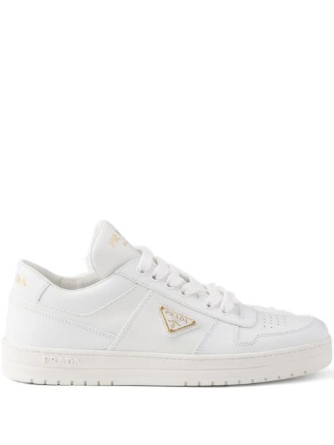 Prada leather lace-up sneakers - White - zdjęcie produktu nr 1