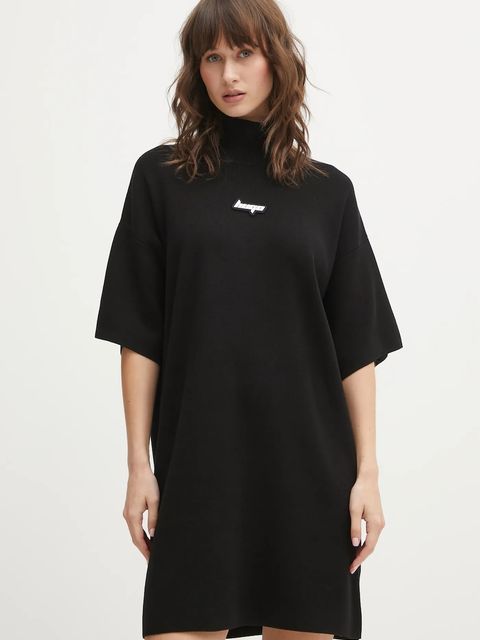 Hugo Blue sukienka Simo_B kolor czarny midi oversize 50554219 - zdjęcie produktu nr 1