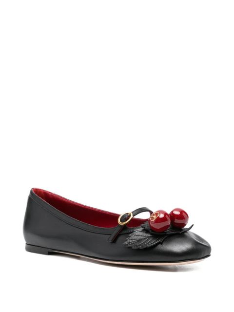 Valentino Garavani cherryfic ballet flats - Black - zdjęcie produktu nr 2