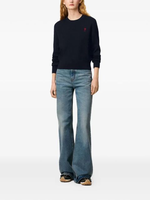 AMI Paris logo-embroidery sweater - Blue - zdjęcie produktu nr 2