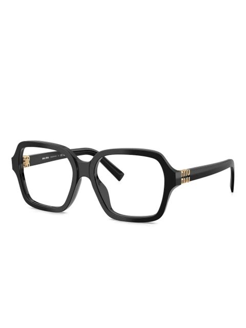Miu Miu Eyewear square-frame glasses - Black - zdjęcie produktu nr 1
