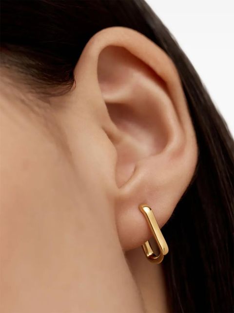 Monica Vinader recycled 18K gold vermeil Alta capture huggie earrings - zdjęcie produktu nr 2